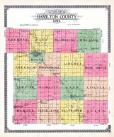 Hamilton County Outline Map, Hamilton County 1918